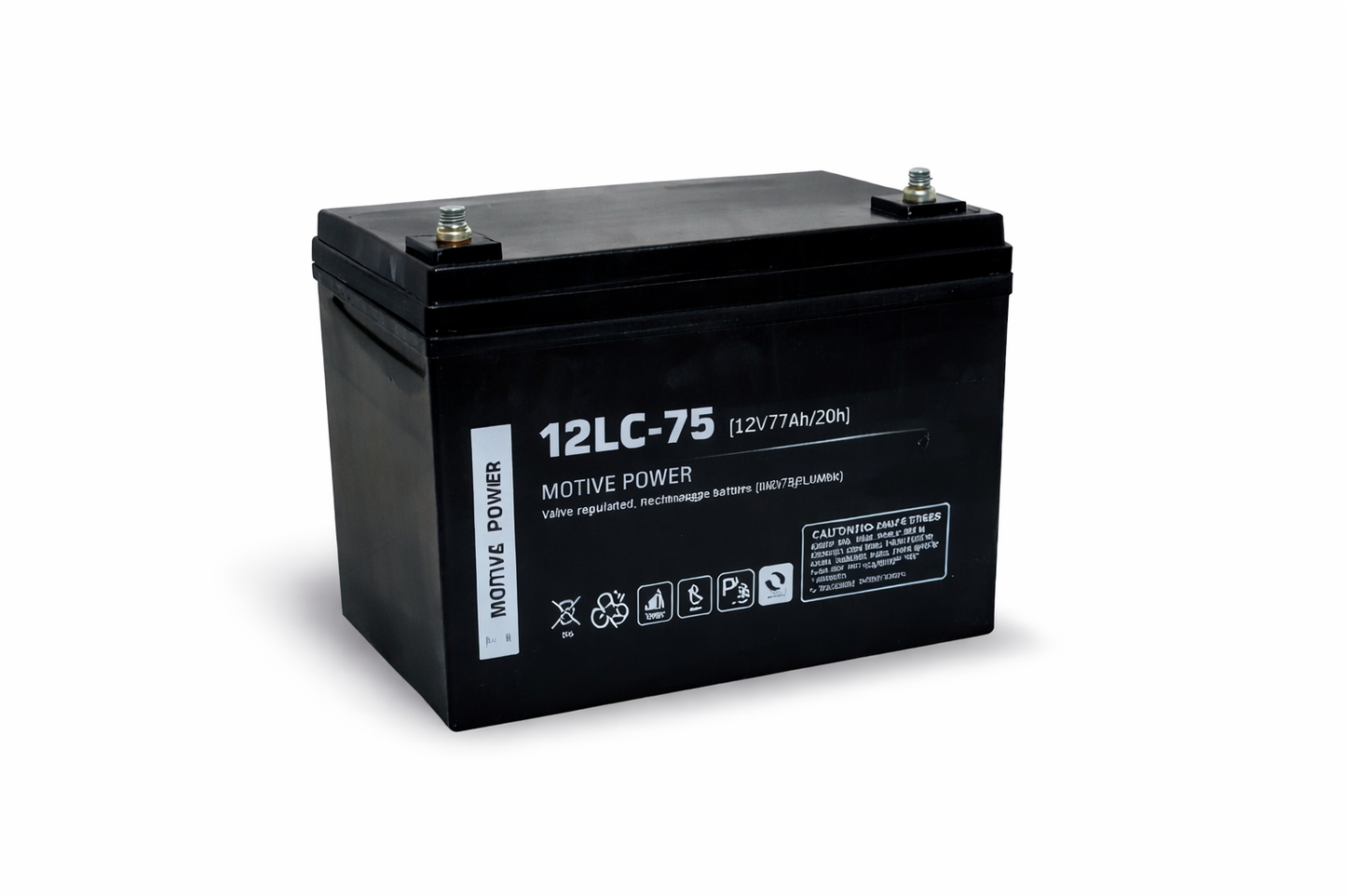 12LCP-75 AGM Scootmobiel Accu – 12V 75Ah (Set van 2 stuks)