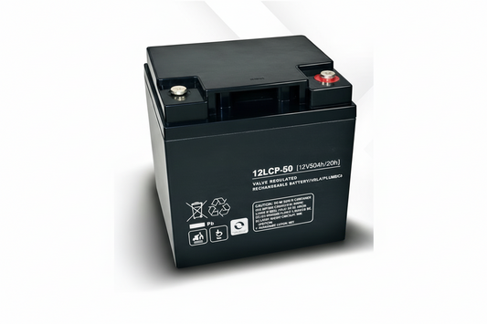 12LCP-50 AGM Scootmobiel Accu – 12V 50Ah (Set van 2 stuks)